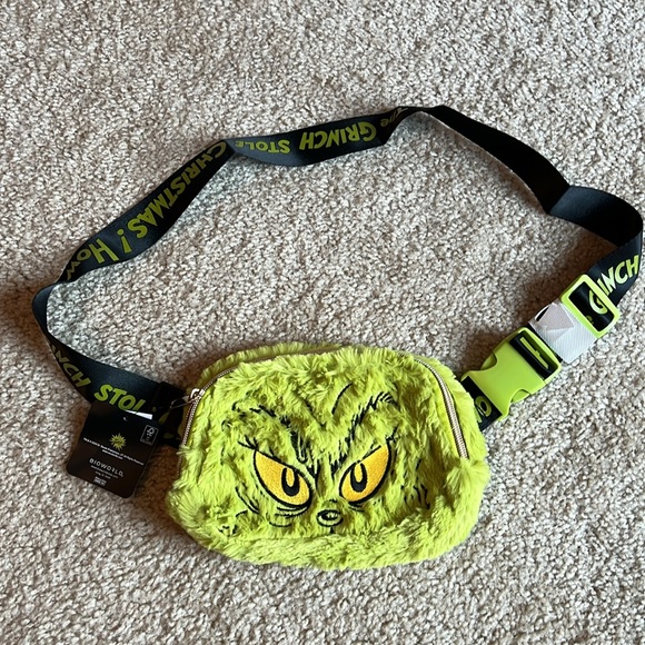 The grinch how the grinch stole Christmas green belt bag Fanny pack purse green - Picture 3 of 9